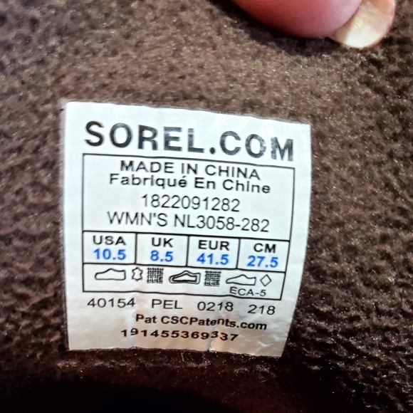 Sorel Women's Waterproof Leather & Rubber Boots size 10.5 - Picture 8 of 10